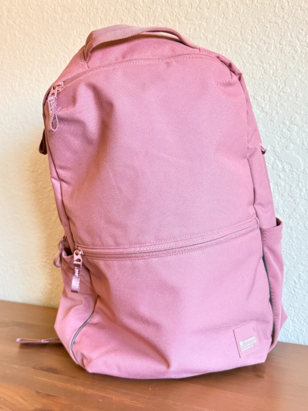 Lululemon Double-Zip Backpack 22L Spiced Chai Pink Laptop Travel Bag - Picture 2 of 11